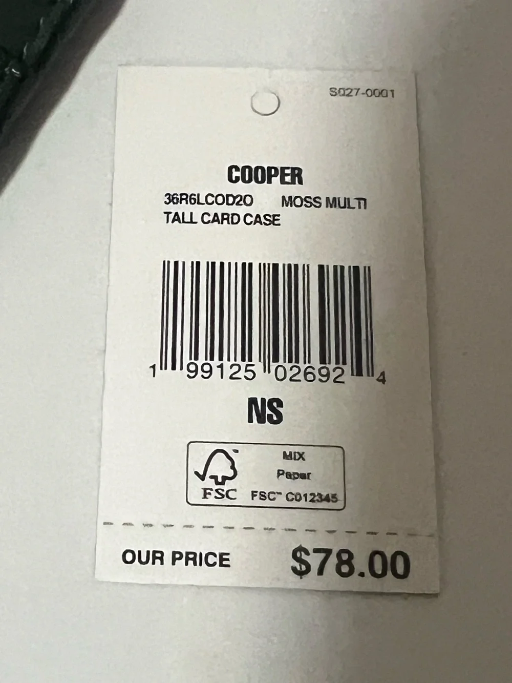 Michael Kors Dark Green to Mint Gradient Card Holder